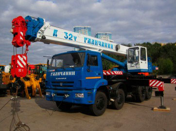 Автокран Галичанин 32 тонн